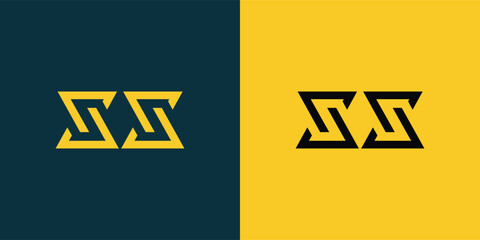 XX abstract  minimalist letters Logo Monogram. It is a minimalist logo, this logo is made by combining two letters