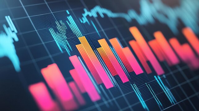 Global GDP growth rates mapped as comparative bars, digital growth chart, macroeconomic analysis