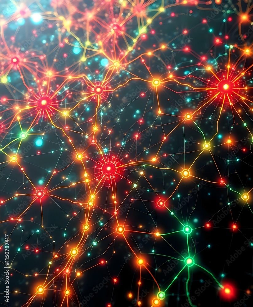 Poster complex interconnectivity - abstract network data visualization