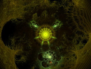 Imaginatory fractal abstract background Image