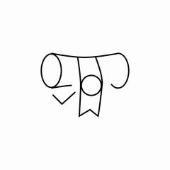 document script icon sign vector