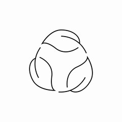 eco recycle icon sign vector