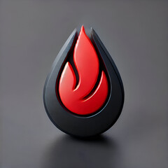 An image of a three-dimensional figure, a drop-shaped figure with smooth transitions in color context.