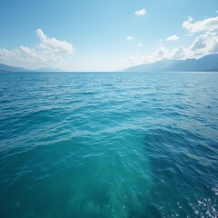 Fototapeta premium blue sea and sky