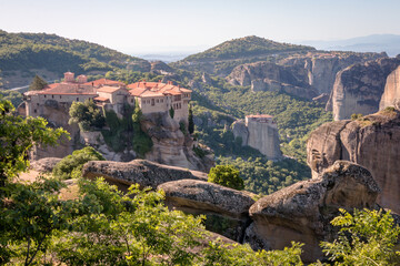 Obraz premium Views of the Meteora monasteries in Greece