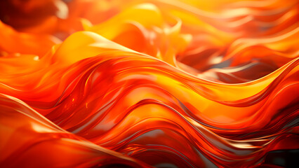 Абстрактная визуализация радости, представленная яркими, светящимися, клубящимися формами в теплых тонах, ультра реалистичными текстурами, кинематографическим стилем