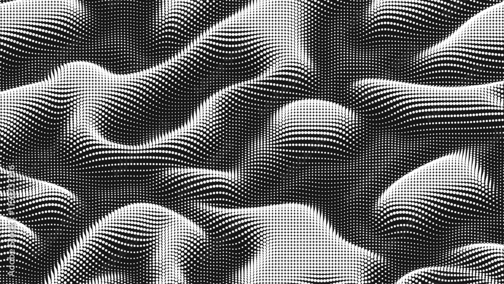 Poster point wave noise texture. abstract dot background. technological cyberspace background.