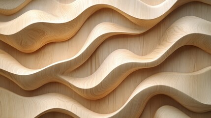 Obraz premium A light wood panel background with simple, clean lines and a natural, airy feel.