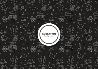  School pattern background. School seamless pattern icon. Wallpaper seamless pattern. book and pencil pattern. School and Education Pattern background.  
