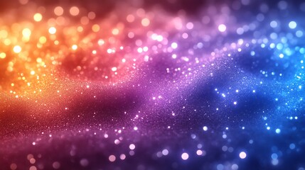 Obraz premium Glittering Gradient Background With Colorful Lights