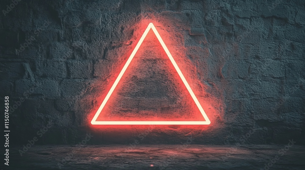 Poster a 3d visualization and rendering of a tunnel with its reflective interior illuminated by neon lights