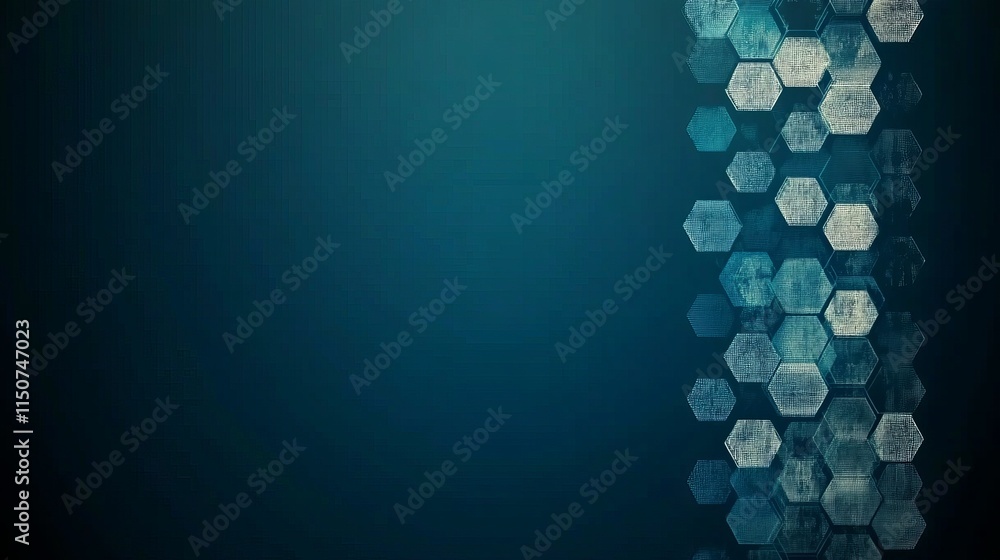 Aufkleber a medical or technological background with hexagonal shapes. it encompasses concepts and ideas for h