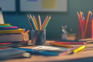 College education-themed items styled with educational elements.