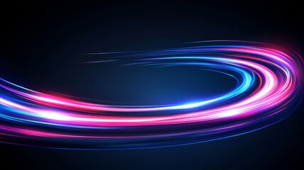 A trendy wallpaper that showcases a 3D abstract background filled with curvy neon lines, complemented by a spectrum of colors.