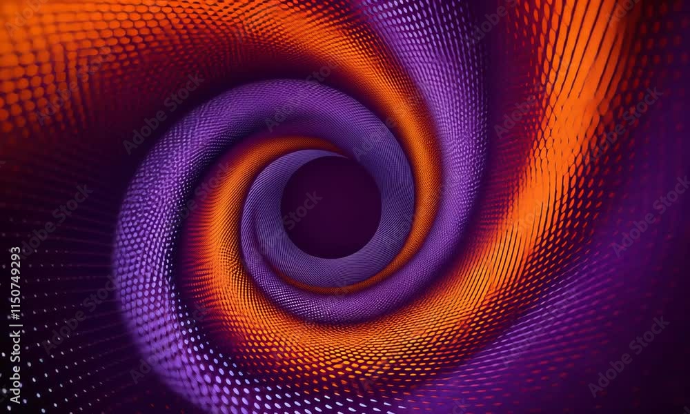 Poster optical texture: swirled grunge pattern with dotted circles. abstract halftone wavy dotted backgroun