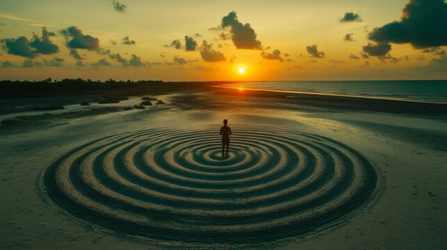 A stunning background wallpaper showcasing abstract digital artwork of materialized temporal ripples