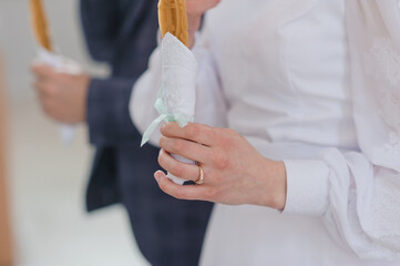 Elegant Wedding Ceremony Moment with Traditions and Hand Details