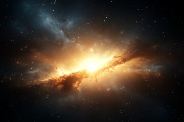 Exploration of a vibrant galaxy bursting with energy in the depths of space