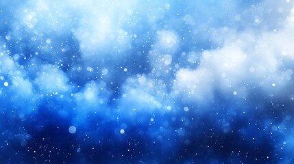 Fototapeta premium Abstract Blue Winter Background with Sparkling Snow