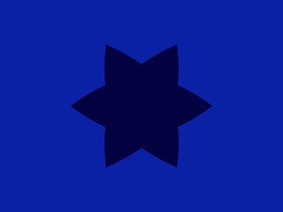 Simple navy blue background featuring a dark blue six-pointed star