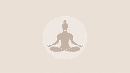 Silhouette of a Person in a Yoga Pose