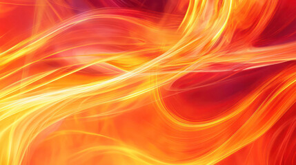 Obraz premium An abstract representation of fire, with swirling reds, oranges, and yellows