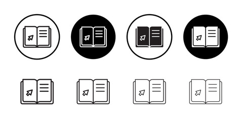 E-book icon Flat art in black and white isolated