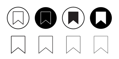 Save post icon Flat art in black and white isolated
