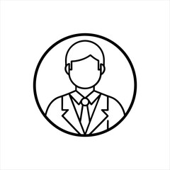 Set of doctor avatar logo vector illustration silhouette clipart icon