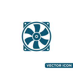 Simple Fan Icon Design Template