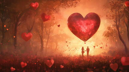 Obraz premium a Valentine's Day concept