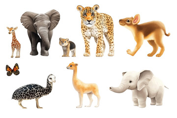 Fototapeta premium Explore the World of Transparent Objects with Animals! See Through Glass, Water, and More
