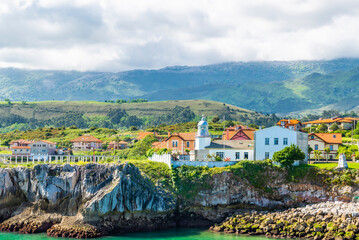 The beautiful town of Ribadesella, Asturias, Spain