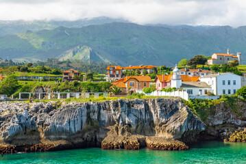 The beautiful town of Ribadesella, Asturias, Spain
