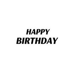Happy Birthday Text Graphic 