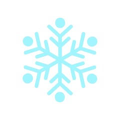 Snowflake clip art design on plain white transparent isolated background for card, shirt, hoodie, sweatshirt, apparel, card, tag, mug, icon, poster or badge