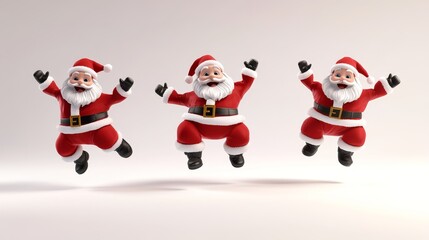 A delightful Christmas banner with a cute toy Santa Claus. Features New Year's garlands, a 3D blue Santa, and space for custom text.