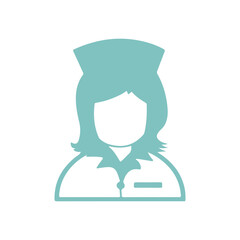 Nurse typography clip art design on plain white transparent isolated background for card, shirt, hoodie, sweatshirt, apparel, tag, mug, icon, poster or badge