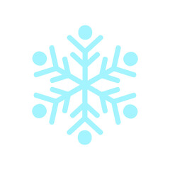 Snowflake clip art design on plain white transparent isolated background for card, shirt, hoodie, sweatshirt, apparel, card, tag, mug, icon, poster or badge