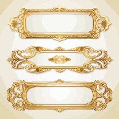 Luxury VIP Golden Set Frames for Exclusive Design Projects
