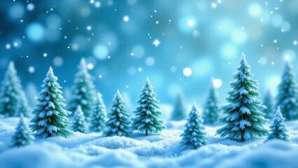 christmas background with fir branches