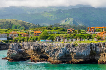 The beautiful town of Ribadesella, Asturias, Spain