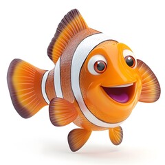 Cute 3D Clown Fish Character