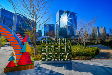 GRAND GREEN OSAKA うめきた公園の都市風景