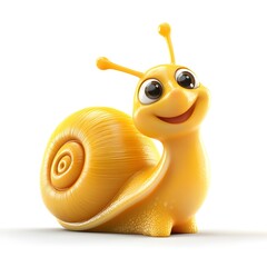 Cute 3D Snail Character