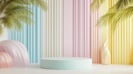 Branding Presentation Mockup with Podium