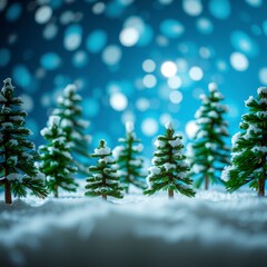 christmas background with branches