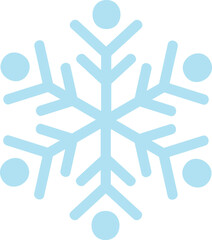 Snowflake clip art design on plain white transparent isolated background for card, shirt, hoodie, sweatshirt, apparel, card, tag, mug, icon, poster or badge