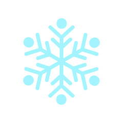 Snowflake clip art design on plain white transparent isolated background for card, shirt, hoodie, sweatshirt, apparel, card, tag, mug, icon, poster or badge