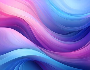 Naklejka premium A colorful abstract gradient background with soft, flowing curves in shades of blue, pink
